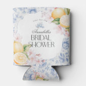 Chinoiserie Lemon Tea Party Vrijgezellenfeest Favo Blikjeskoeler (Achterkant)