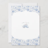 Chinoiserie Lemon Tea Party Zou Mama Liever Spel Kaart (Achterkant)