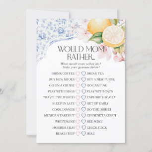 Chinoiserie Lemon Tea Party Zou Mama Liever Spel Kaart