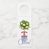 Chinoiserie Lemon Topiary Tree Flessenhanger (Voorkant)