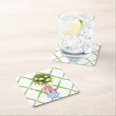 Chinoiserie Lemon Topiary With Pink Bow Kartonnen Onderzetters (Insitu)