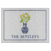 Chinoiserie Lemon Tree - Aangepast snijvlak Snijplank (Voorkant)