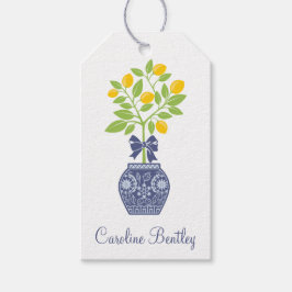 Chinoiserie Lemon Tree Gift Labels Cadeaulabel
