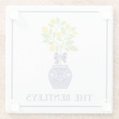 Chinoiserie Lemon Tree Glass Onderzetters (Achterkant)