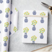 Chinoiserie Lemon Tree in een Ginger Jar Vaas Cadeaupapier