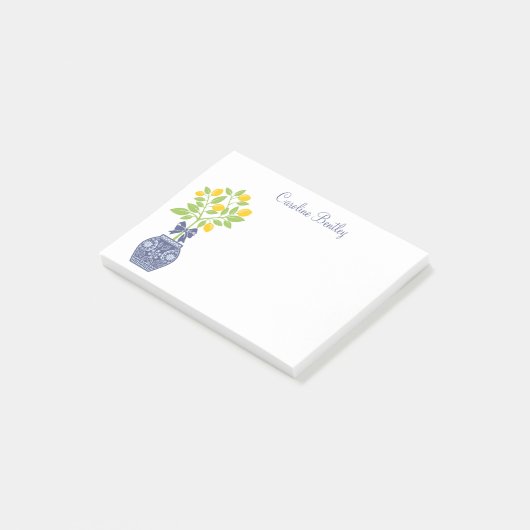 Chinoiserie Lemon Tree Post-it Notitieblok Post-it® Notes (Schuin)