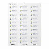 Chinoiserie Lemon Tree Return Address Labels (Full Sheet)