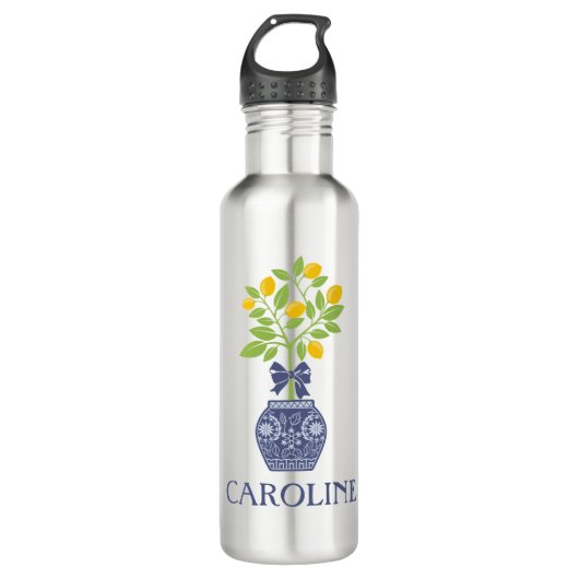 Chinoiserie Lemon Tree Water Bottle Waterfles (Voorkant)