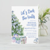 Chinoiserie Let's Deck The Halls Vrijgezellenfeest Kaart (Staand voorkant)