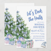 Chinoiserie Let's Deck The Halls Vrijgezellenfeest Kaart (Voorkant / Achterkant)