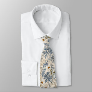 Chinoiserie Libellen en Madeliefjes Stropdas