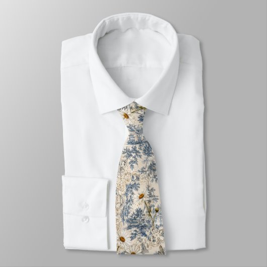 Chinoiserie Libellen en Madeliefjes Stropdas (Gebonden)