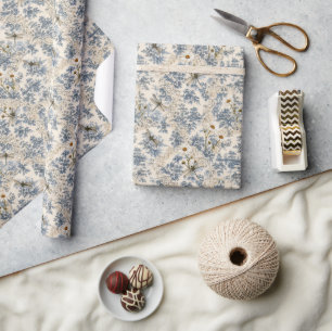 Chinoiserie Libellen, Kant en Madeliefjes Cadeaupapier