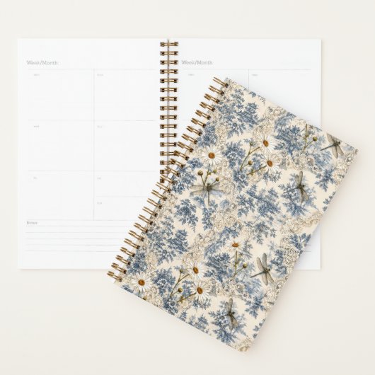 Chinoiserie Libellen, Madeliefjes en Kant Planner (Display)