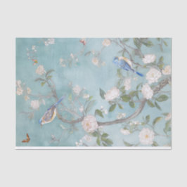 Chinoiserie Licht blauwgroen blauw tissuepapier