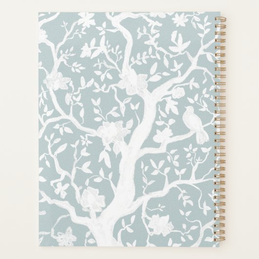 Chinoiserie Light Blue Planner (Achterkant)
