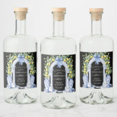 Chinoiserie Limoncello Lemons Liquor Bottle Label Likeurfles Etiket (Flessen)