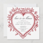  Chinoiserie Love In Bloom Vrijgezellenfeest Kaart (Voorkant)