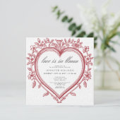  Chinoiserie Love In Bloom Vrijgezellenfeest Kaart (Staand voorkant)