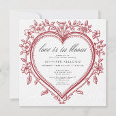  Chinoiserie Love In Bloom Vrijgezellenfeest Kaart (Voorkant)