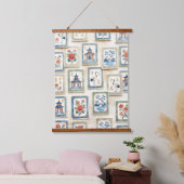 Chinoiserie Mahjong Hangend Wandkleed (Slaapkamer)