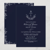 Chinoiserie Marine Elegant repetitie diner II Kaart (Voorkant / Achterkant)