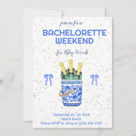 Chinoiserie Meisjesuitje Weekend Grandmillennial Kaart