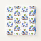 Chinoiserie Monkeys and Parasols Spiral Notitieboe Notitieboek (Achterkant)