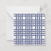 Chinoiserie Monkeys Monogram Gift Enclosure Kaarte Notitiekaartje (Achterkant)