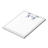 Chinoiserie Monkeys Monogrammed Notitieblok (Linkerzijde)