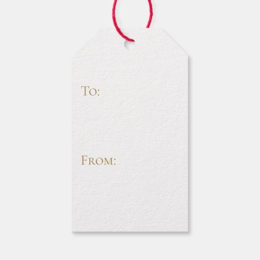 Chinoiserie Monogram Pagoda, Kerst op maat Cadeaulabel (Achterkant)