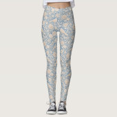 Chinoiserie naadloos patroon van vogels en bloemen leggings (Voorkant)