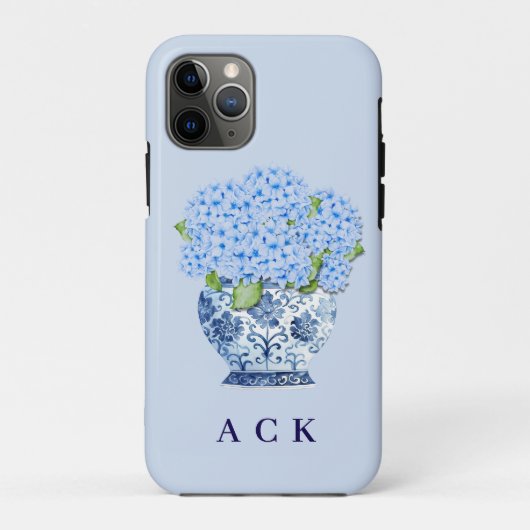 Chinoiserie Nantucket Blue Hydrangeas  Case-Mate iPhone Case (Achterkant)