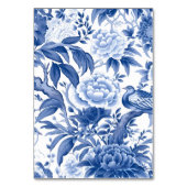 Chinoiserie Navy en Wit Gepersonaliseerd Kaart (Achterkant)