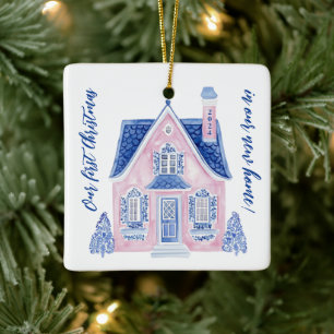 Chinoiserie New Home Eerste kerst Ornament