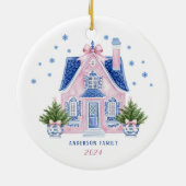 Chinoiserie New Home Eerste kerst Ornament (Achterkant)