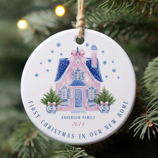 Chinoiserie New Home Eerste kerst Ornament