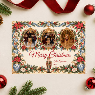 Chinoiserie Notenkraker Prettig Kerstmis Familie C Feestdagenkaart