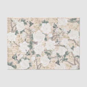  Chinoiserie Old Handwriting Decoupage Tissuepapier