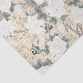 Chinoiserie Old Handwriting Decoupage Tissuepapier (Detail)