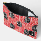 Chinoiserie Olifant op Bamboe - Rood & Zwart Etui (Open)