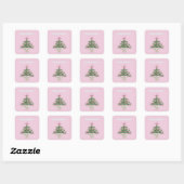 Chinoiserie ontwerp kerst sticker (Vel)