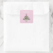 Chinoiserie ontwerp kerst sticker (Tas)