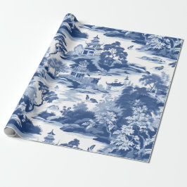 Chinoiserie Oosterse landschapsschildering Cadeaupapier
