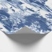 Chinoiserie Oosterse landschapsschildering Cadeaupapier (Hoek)