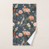 Chinoiserie op Denim Blue Bad Handdoek (Handdoek)