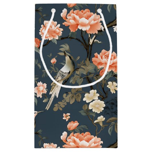Chinoiserie op Denim Blue Klein Cadeauzakje (Achterkant)