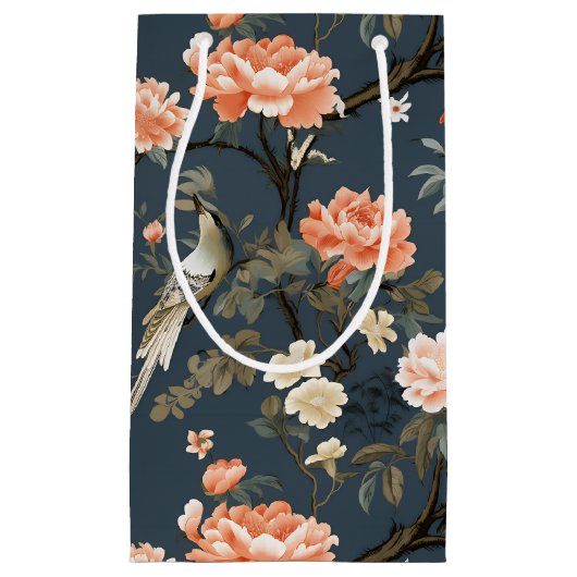 Chinoiserie op Denim Blue Klein Cadeauzakje (Voorkant)