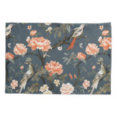 Chinoiserie op Denim Blue Kussensloop (Achterkant)