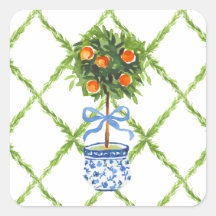 Chinoiserie Oranje Citrus Topiary